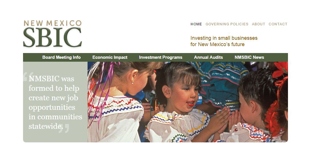 New Mexico Small Business Investment Corporation website